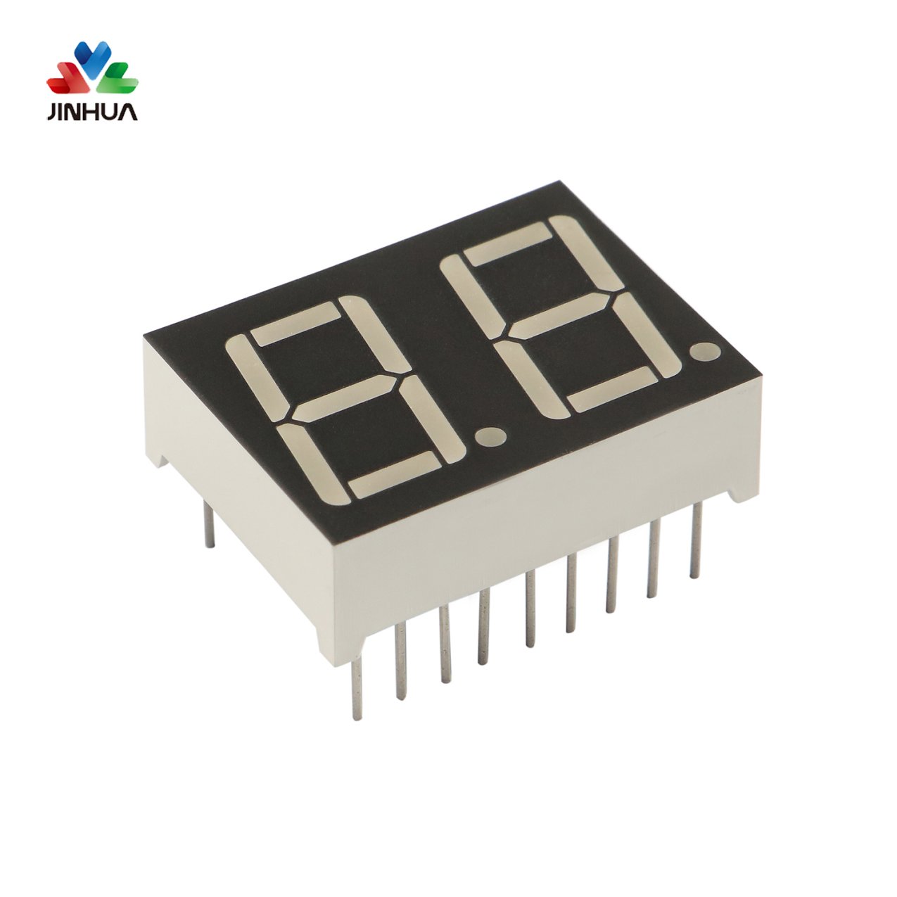 Pins Common Cathode 7 Segment 2 digit LED Display Manufacturer